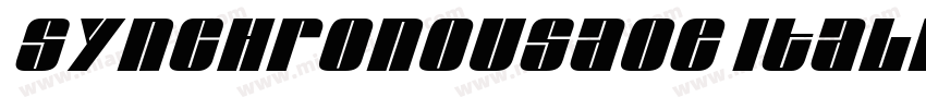 SynchronousAOE Italic字体转换